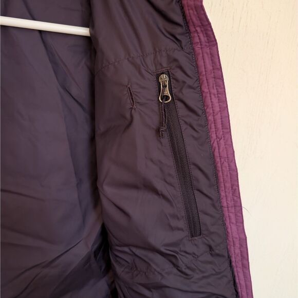 Eddie Bauer Full Zip Down Puffer Vest Women's S Purple Nylon Outdoor Winter - Picture 4 of 7